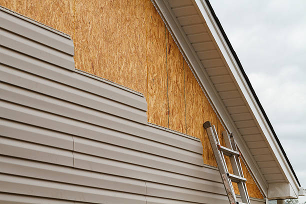 Professional Siding technician working in Port Royal, VA